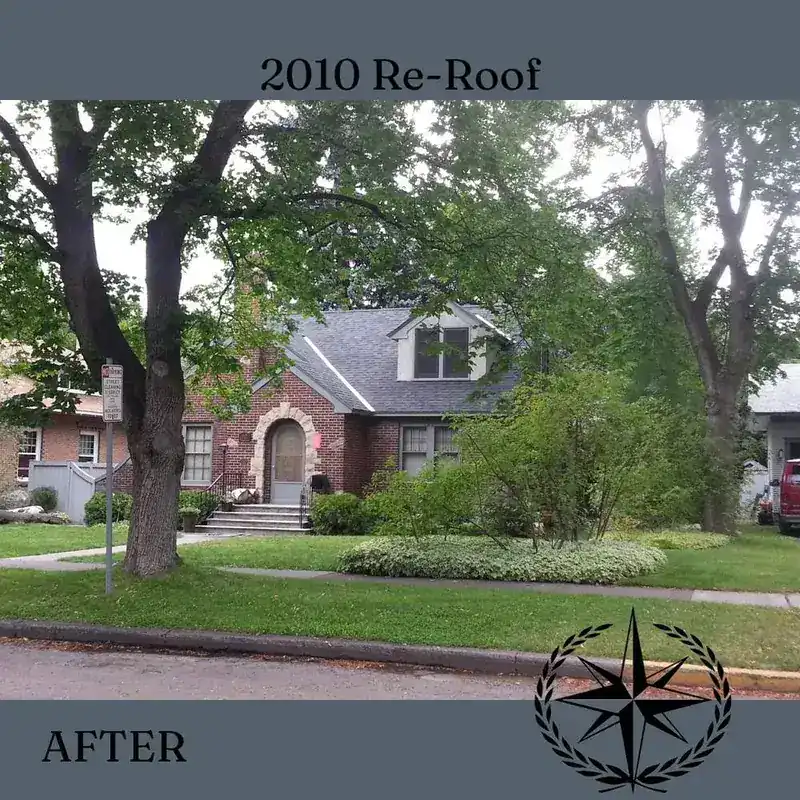 The finished house from the street