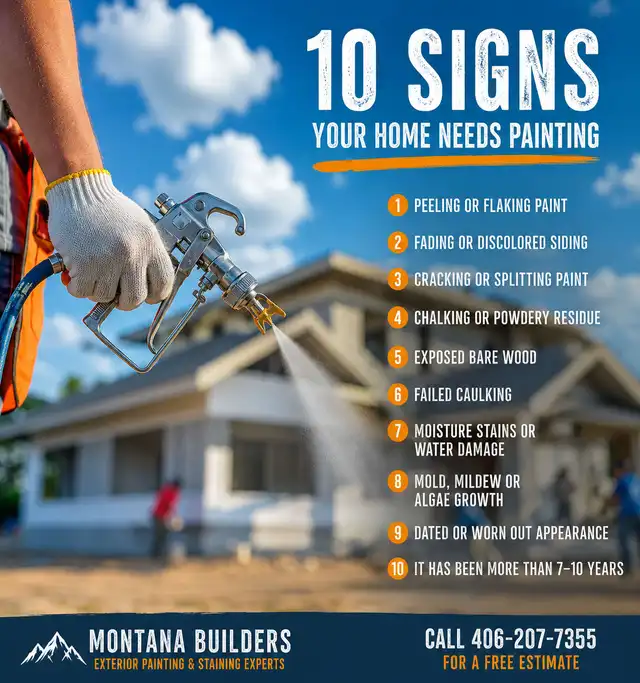 Ten signs your home needs painting, infographic
